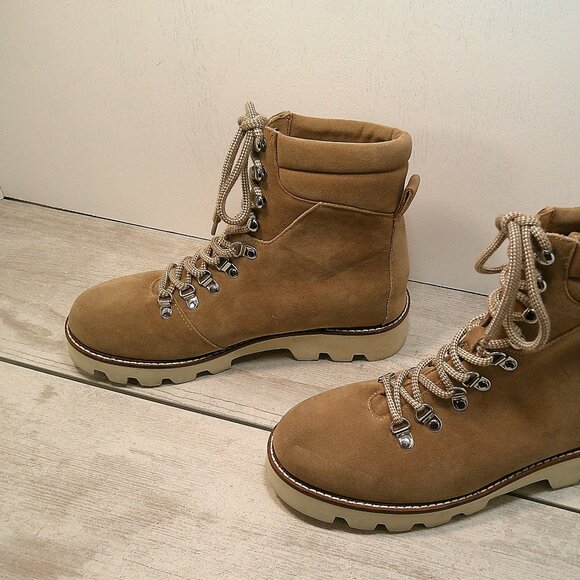 Arlene Combat Boot Oasis Society Tan Lace up Boot Size 9 - Picture 3 of 8